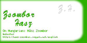 zsombor hasz business card